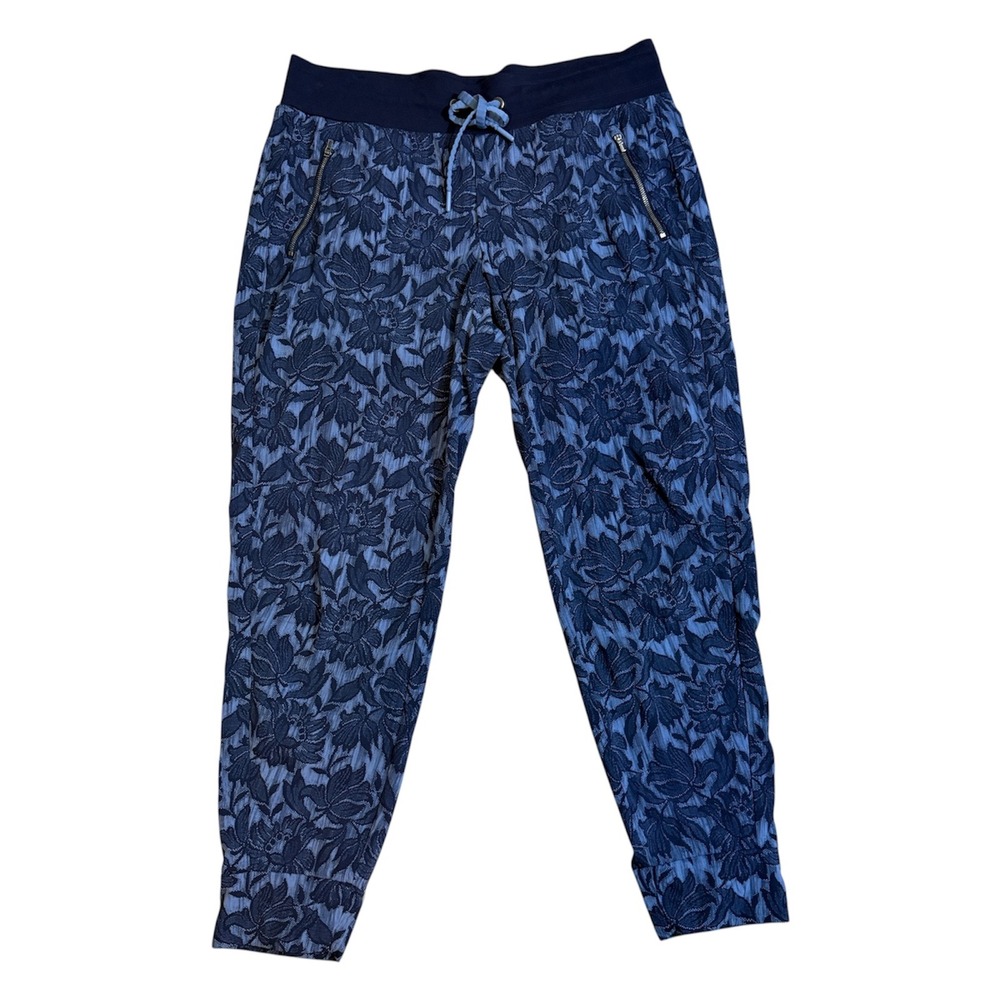 Athleta Blue Trekkie North Jogger Women 14 Ethereal Bloom‎ Cottage Blue Pants
